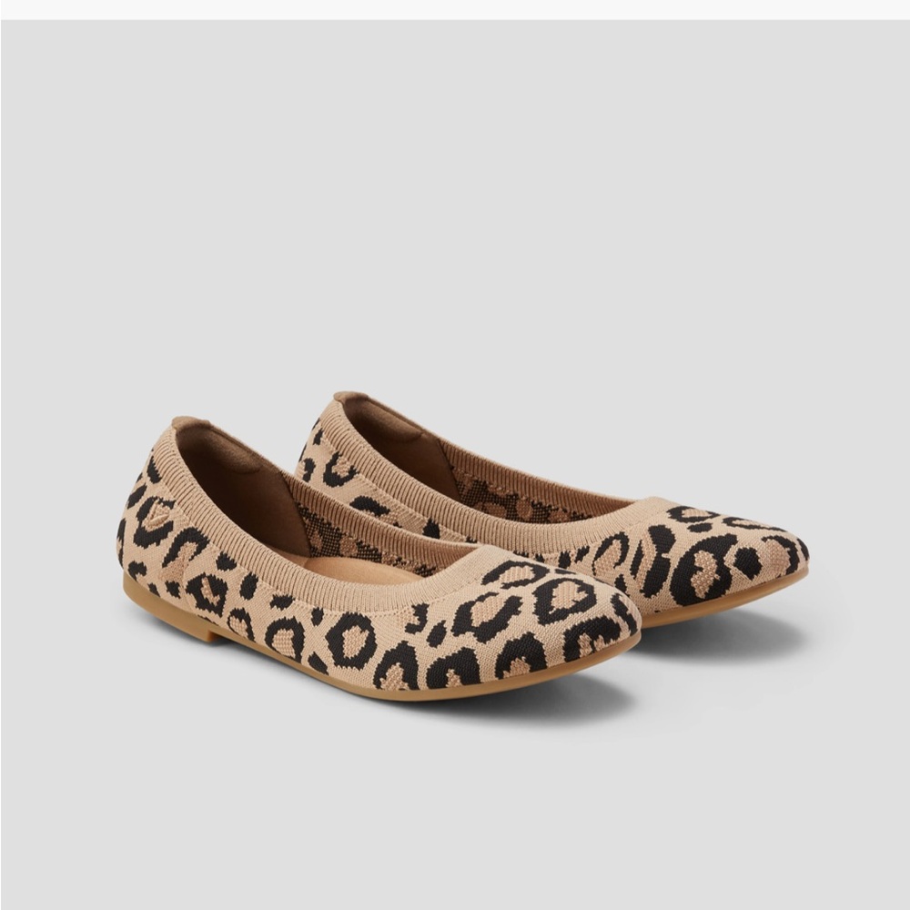 Vivaia round toe flats (Claire) in Dark leopard